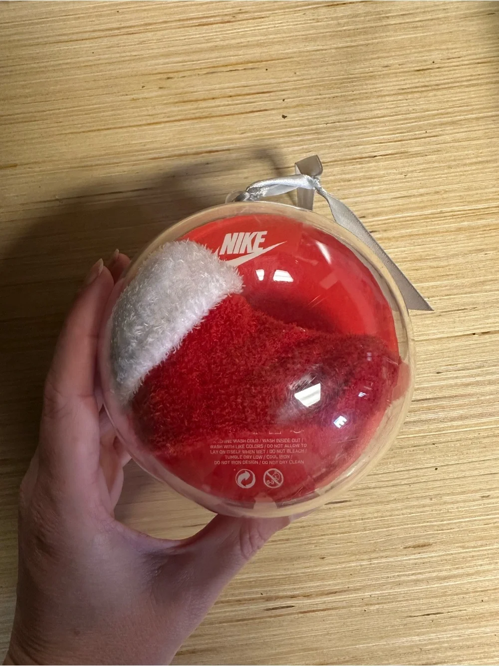 Nike clear ornament